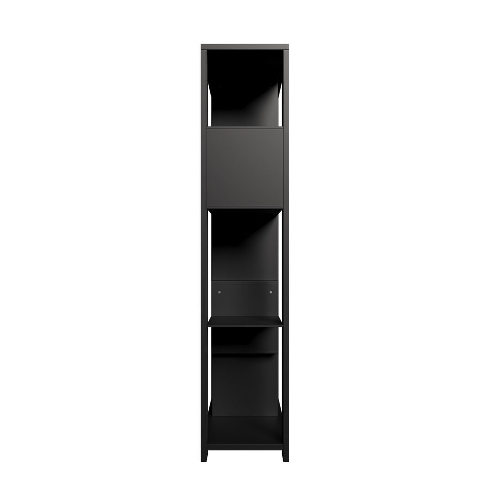 Display Shelf Open Multi-tier Shelves Black