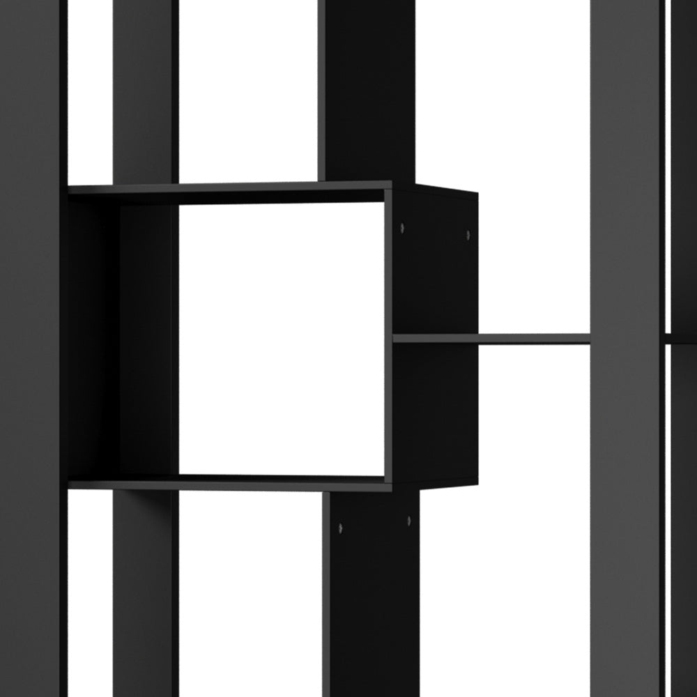 Display Shelf Open Multi-tier Shelves Black