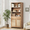 Display Shelf Bookcase Adjustable Storage Cabinet 5 Tier