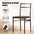 Dining Table and Chairs Set 5pcs with Extendable 60-120cm Drop-Leaf Table Brown