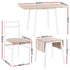Dining Table and Chairs Set 5pcs Foldable Kitchen Furniture Natural White