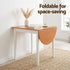 5‑Piece Drop‑Leaf Dining Set – 75–110cm Table + 4 Chairs, White/Pine