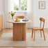 4‑Seater Dining Set – 100cm Square Table + Rubberwood Chairs, Pine/Natural