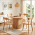 4‑Seater Dining Set – 100cm Square Table + Rubberwood Chairs, Pine/Natural