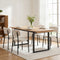 5‑Piece Extendable Dining Set – 140–200cm Table + 4 Sherpa Chairs, White