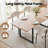 5‑Piece Extendable Dining Set – 140–200cm Table + 4 Sherpa Chairs, White