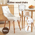 5‑Piece Round Dining Set – 108cm Table + 4 PU Leather Chairs, White