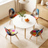 Artiss 5 Piece Round Dining Table Set 108cm White Table 4 Chairs Nordic
