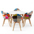 Artiss 1  Dining Table and 4 Mid Century Chairs Set White