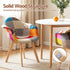Artiss 1  Dining Table and 4 Mid Century Chairs Set White