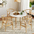 Artiss 1  Dining Table and 4 Chairs Set Wishbone Wood