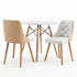 3‑Piece Round Dining Set – 90cm Table + 2 PU Leather Chairs, White