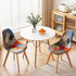 3‑Piece Dining Set – 90cm Round Table & 2 Fabric Eiffel Chairs (White)