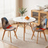 3‑Piece Dining Set – 90cm Round Table & 2 Fabric Eiffel Chairs (White)