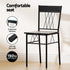 Dining Table and Chairs Set of 5 Compact Kitchen Furniture Marble Black
