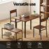 Dining Table and Chairs Set of 4 Storage Bench Kitchen Furniture Walnut