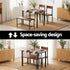 Dining Table and Chairs Set of 4 Storage Bench Kitchen Furniture Walnut
