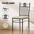 Dining Table and Chairs Set of 5 Compact Kitchen Furniture Upholstered