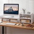 2‑in‑1 Desktop Organiser – Monitor Stand & 3‑Tier Shelf, PVC, 20kg Capacity