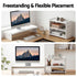 2‑in‑1 Desktop Organiser – Monitor Stand & 3‑Tier Shelf, PVC, 20kg Capacity