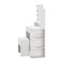 Oikiture Small Dressing Table Set LED Lights Makeup Mirror Desk White