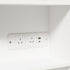 Oikiture Small Dressing Table Set LED Lights Makeup Mirror Desk White