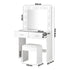 Dressing Table Stool Set Makeup Mirror 10 LED Bulbs White