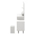 Dressing Table Stool Set 10 LED Bulbs White
