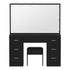 Oikiture Dressing Table Large Makeup Mirror 10 LED Bulbs Black
