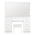 Dressing Table Large LED Mirror White