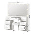 Dressing Table Large LED Mirror White
