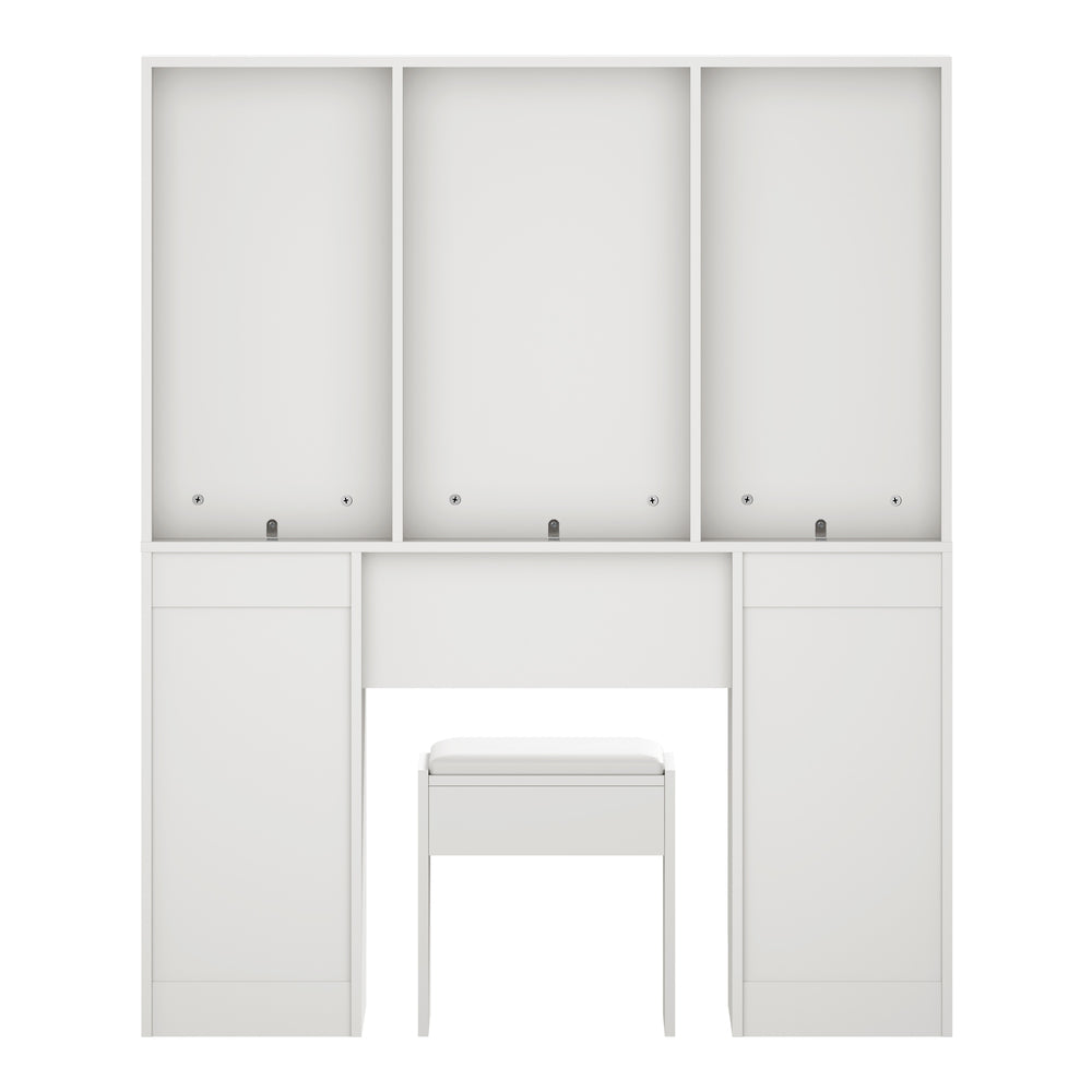 Dressing Table Large LED Mirror White