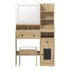 Dressing Table Stool Set LED Light Natural