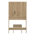 Dressing Table Stool Set LED Mirror Natural