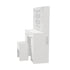 Oikiture Dressing Table Set 10 LED Bulbs Shelves 7 Drawers White