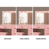 Oikiture Dressing Table Set 11 LED Bulb Mirror 4 Drawers Storage Stool Pink