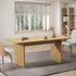 Oikiture 180cm Dining Table Rectangular Timber Natural