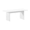 Dining Table 180cm – Rectangular White Timber‑Look Table (Classic Design)