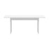 Oikiture 180cm Dining Table Rectangular Timber White