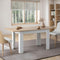 160cm Extendable Dining Table Wooden&White