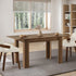 Oikiture 160cm Extendable Kitchen Dining Table Walnut