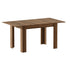 Oikiture 160cm Extendable Kitchen Dining Table Walnut