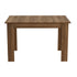 Oikiture 160cm Extendable Kitchen Dining Table Walnut