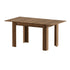 Oikiture 160cm Extendable Kitchen Dining Table Walnut