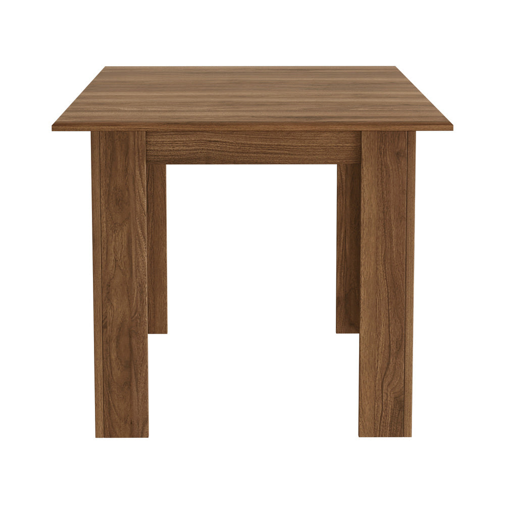 Oikiture 160cm Extendable Kitchen Dining Table Walnut
