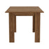 Oikiture 160cm Extendable Kitchen Dining Table Walnut