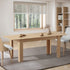 Oikiture 200cm Extendable Dining Table Cafe Table Natural