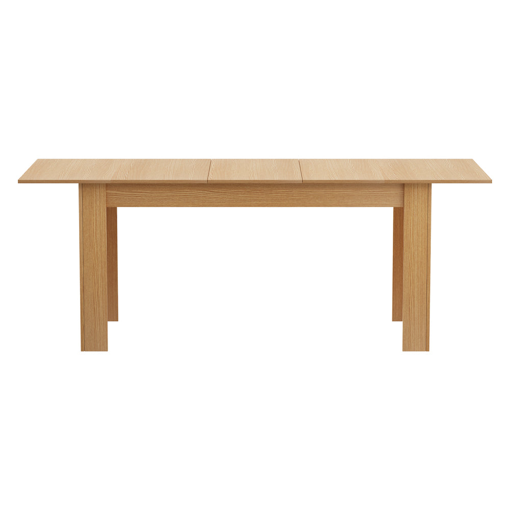 Oikiture 200cm Extendable Dining Table Cafe Table Natural