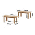 Oikiture 200cm Extendable Dining Table Cafe Table Natural