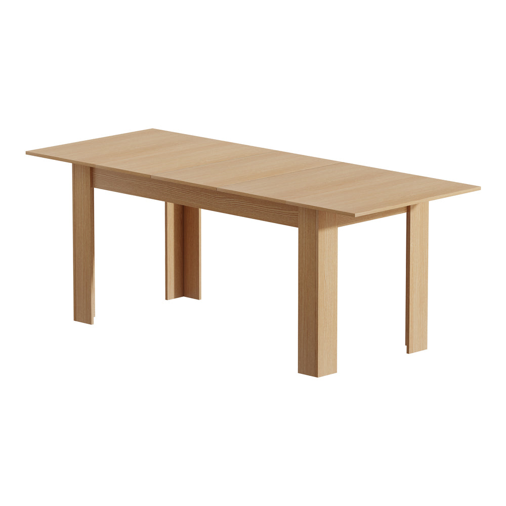 Oikiture 200cm Extendable Dining Table Cafe Table Natural